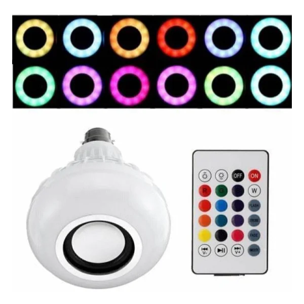 Powermaster OM-30 Bluetooth Müzik Çalar Kumandalı RGB LED Ampul - Görsel 8