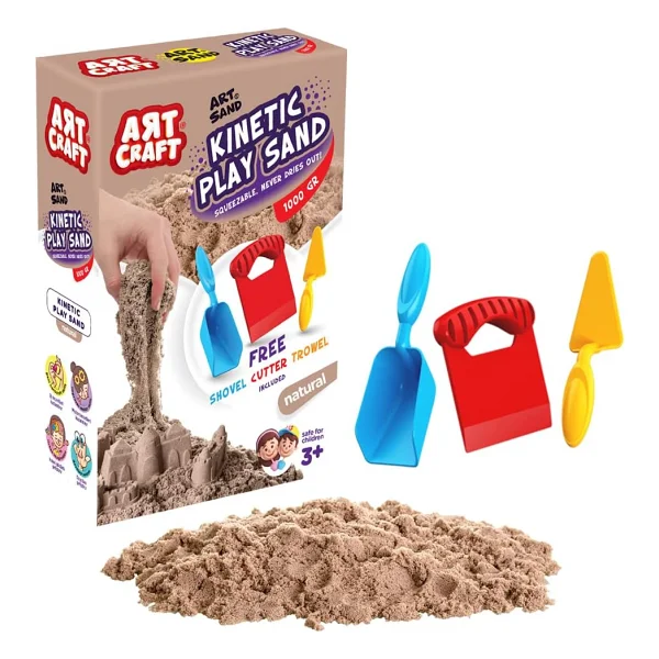Crafy Streç Naturel Oyun Kumu 200 Gr - Görsel 5