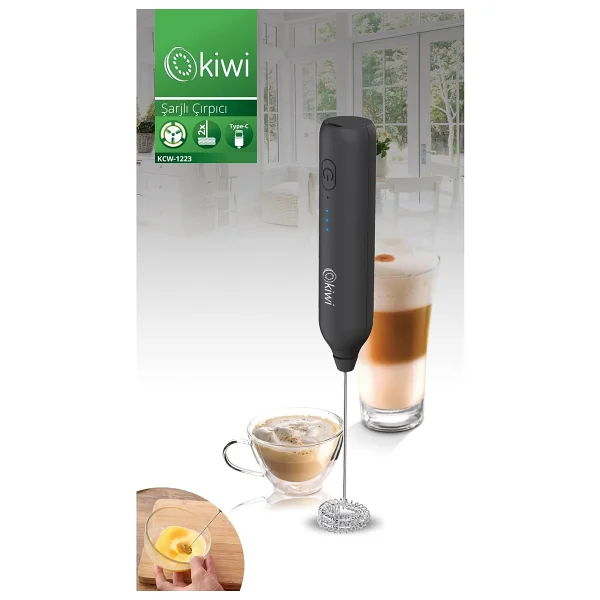 Kiwi Kcw-1223 Beyaz Süt Köpürtücü - Görsel 7