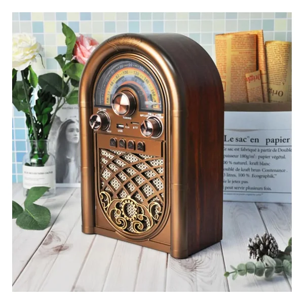 Meier M-110bt USB Sd Bluetooth Nostaljik Fm Radyo - Görsel 7