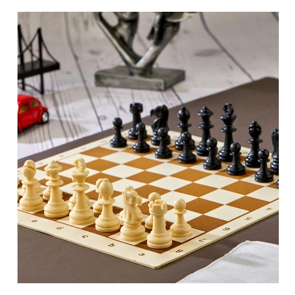 Mıknatıs Taşlı Ahşap Katlanabilir Kutulu Satranç Oyunu 12.5 Cm G610 - Görsel 4
