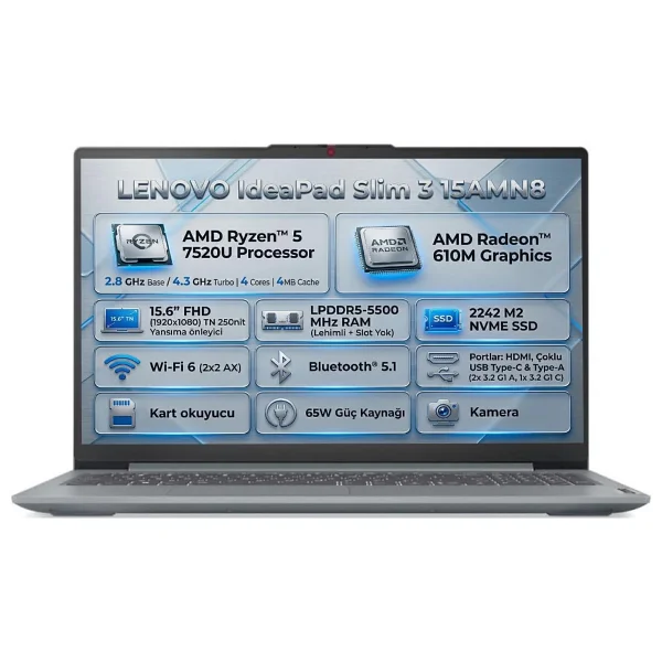 Hp Proone 240 G10 D21fret Ultra 7 155u 8 GB 512 GB SSD Intel Graphics 23.8" Full HD All İn One PC - Görsel 9