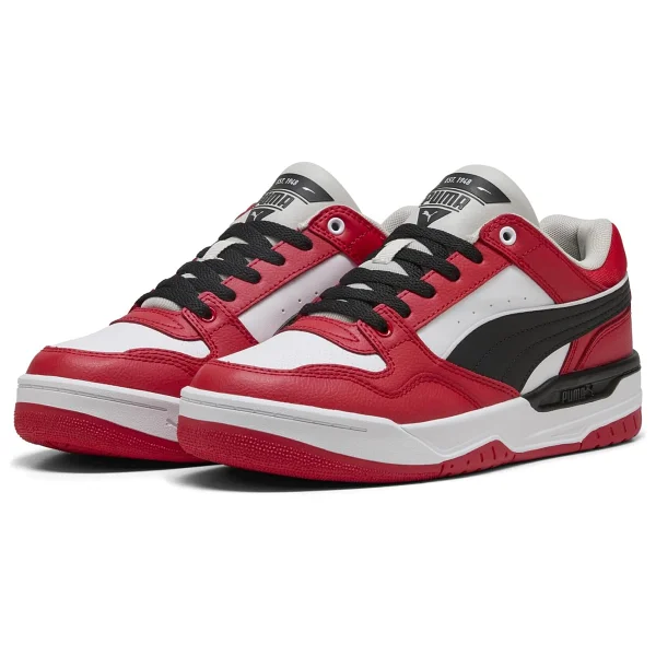 Puma Rebound V6 Low 392328-52 Beyaz-Siyah-Kahverengi Spor Ayakkabı - Görsel 10