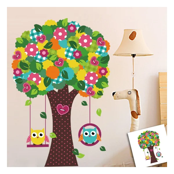 Sevimli Figürlü Çocuk Odası Boy Ölçer Sticker 180 Cm - Görsel 9