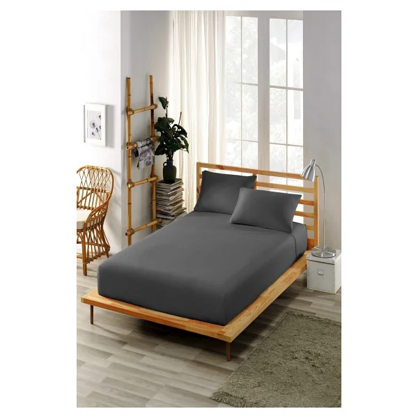 Soley 100x200 Lastikli Fitted Penye Çarşaf, Yeşil - Görsel 3