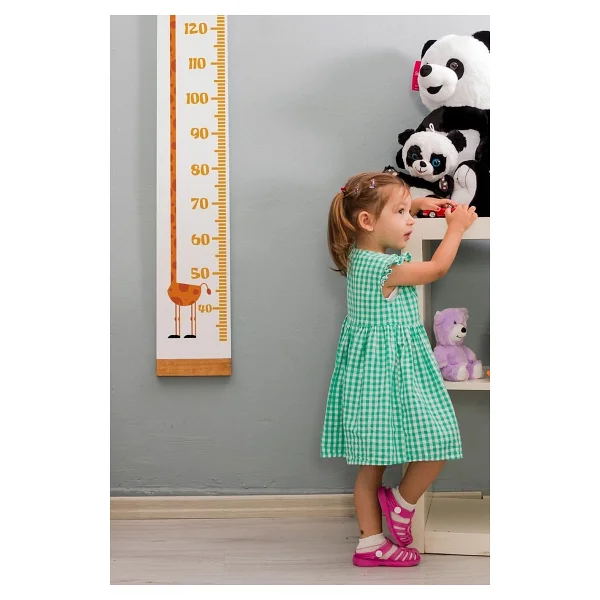 Sevimli Figürlü Çocuk Odası Boy Ölçer Sticker 180 Cm - Görsel 7