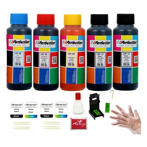 Perfection Kartuş Nozzle Açıcı Solüsyon 500 Ml + Sarı Uç Şırınga - Görsel 5