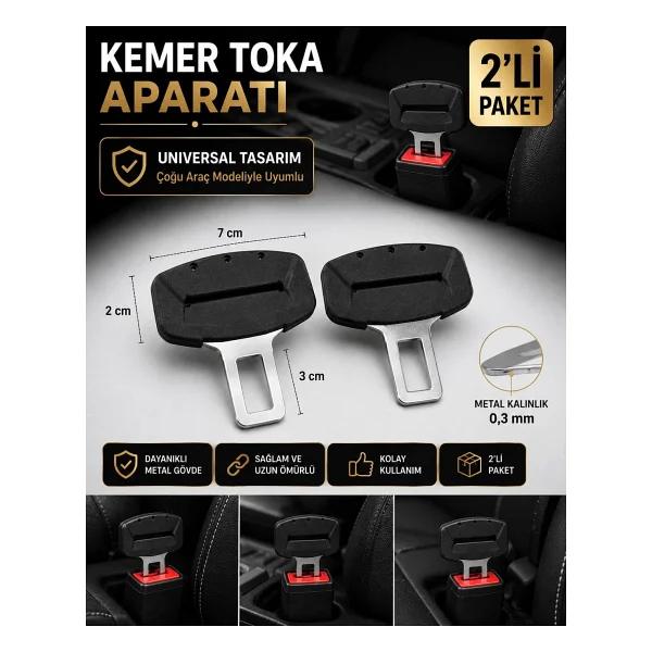 Karam Kp10 Paraşüt Tipi Emniyet Kemeri Karfit Göğüs Metal Tokalı - Görsel 4