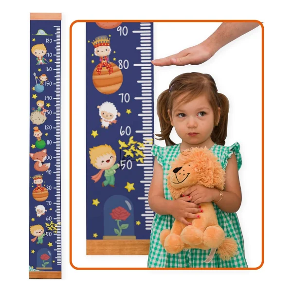Sevimli Figürlü Çocuk Odası Boy Ölçer Sticker 180 Cm - Görsel 8