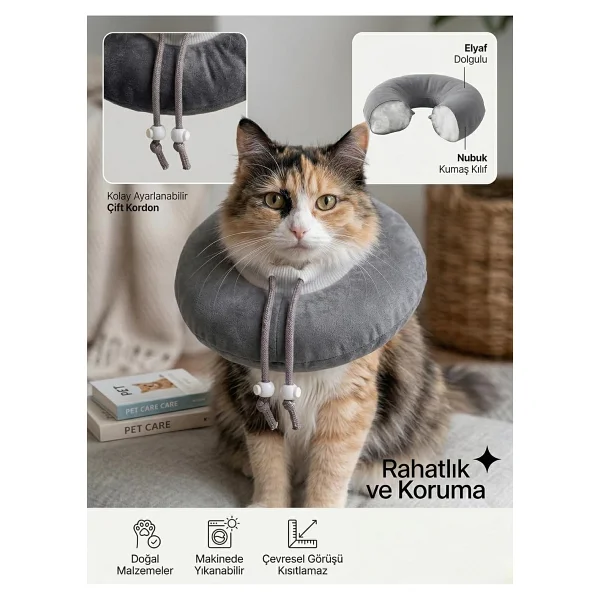 Lepus Kedi Köpek Yakalık Tavşan Figürlü Medium No:3 - Görsel 7