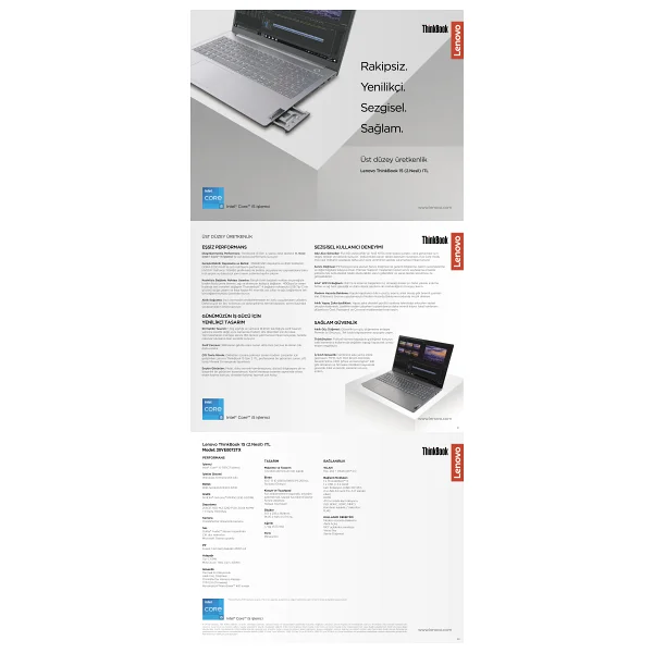 Lenovo Thinkbook 15 G2 Itl 20ve0072tx İ5-1135g7 8 GB 256 GB SSD Mx450 15.6" Full HD Notebook - Görsel 6