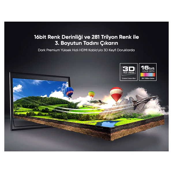 Dark Dk-HD-Cv21l150p 8K 1.5 M Hdmı Kablo - Görsel 7