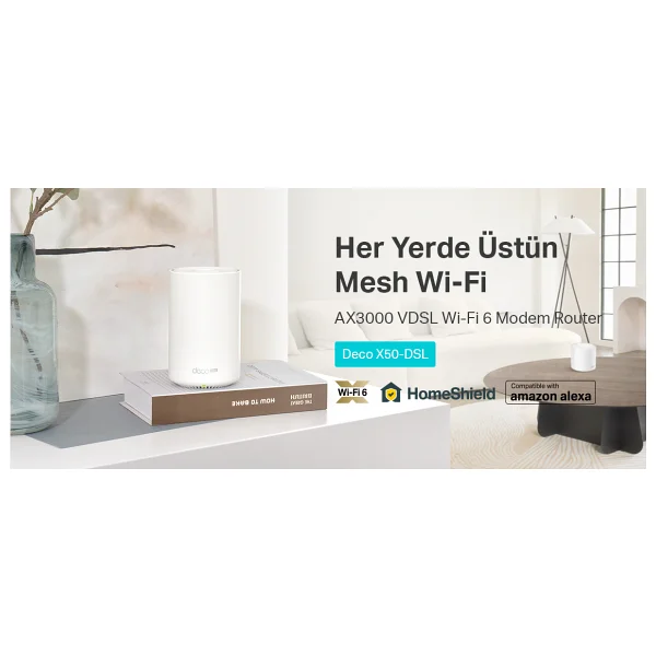 TP-Link Deco X50-DSL 3000 Mbps Router - Görsel 7