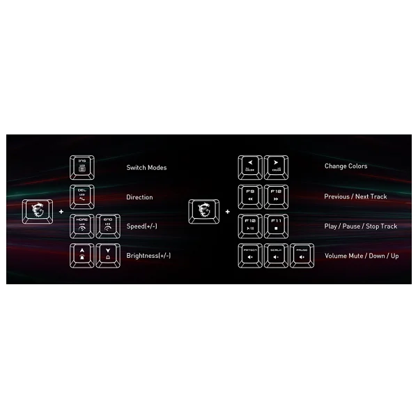 MSI Vigor GK30 RGB Kablolu Oyuncu Klavyesi - Görsel 10