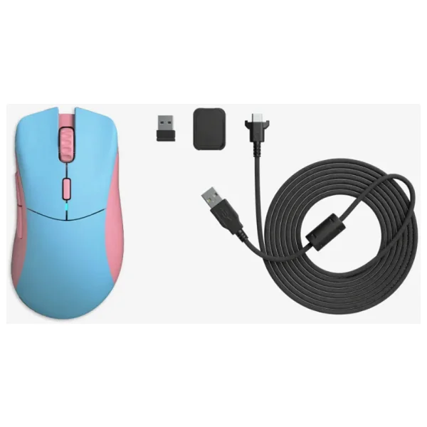 Glorious Model D Pro Skyline Glo-Ms-Pdw-Sky-Forge Pembe-Mavi Şarjlı Optik Kablosuz Oyuncu Mouse - Görsel 8
