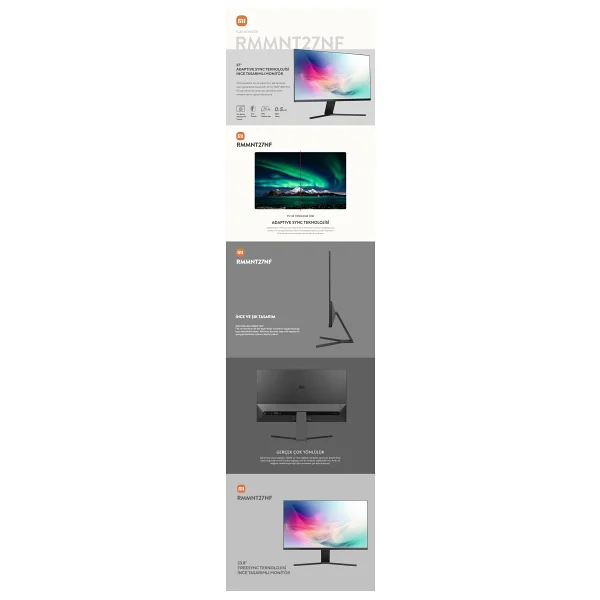 Xiaomi Rmmnt27nf 27" 0.5 Ms Full HD 75 Hz Monitör - Görsel 9