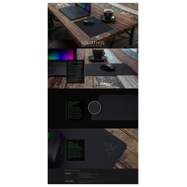 Razer Goliathus Mobile Stealth Edition Mouse Pad - Görsel 7