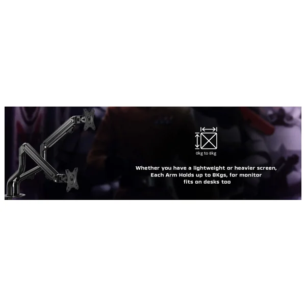 Twisted Minds Tm-71-C012 17-32 İnç İki Kollu Amortisorlü Monitör Standı - Görsel 8
