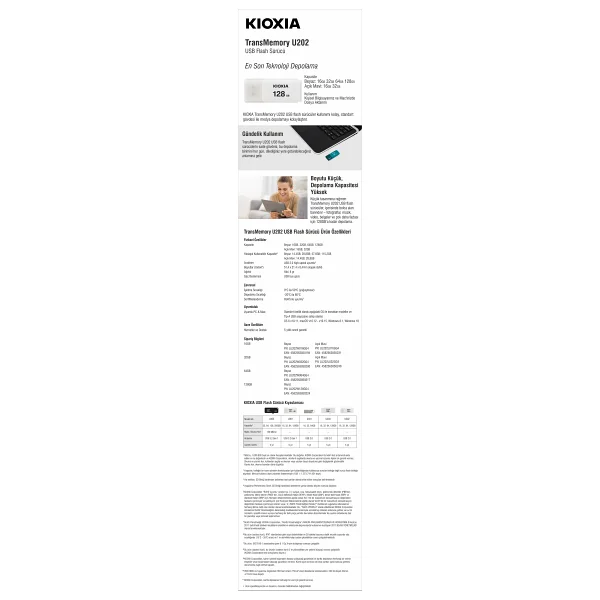 Kioxia Transmemory U202 Lu202w016gg4 16 GB Flash Bellek - Görsel 4