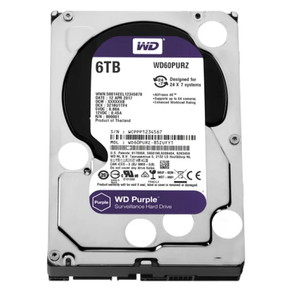 Western Digital Purple Wd62purz Sata 3.0 5400 Rpm 3.5" 6 TB Harddisk - Görsel 4