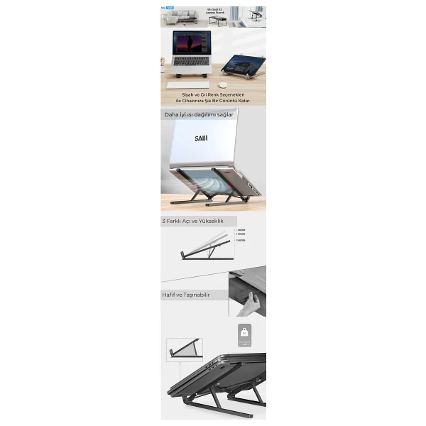 Bix Saiji X2 Laptop Standı - Görsel 8