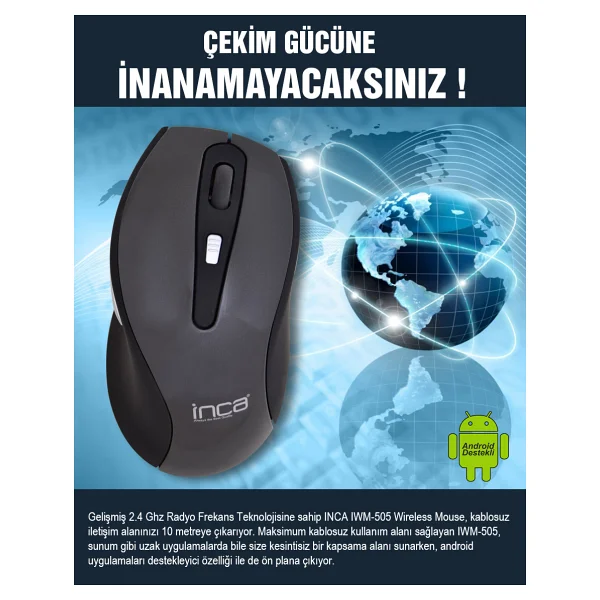 Inca Iwm-505 Wireless Lazer Mouse - Görsel 7
