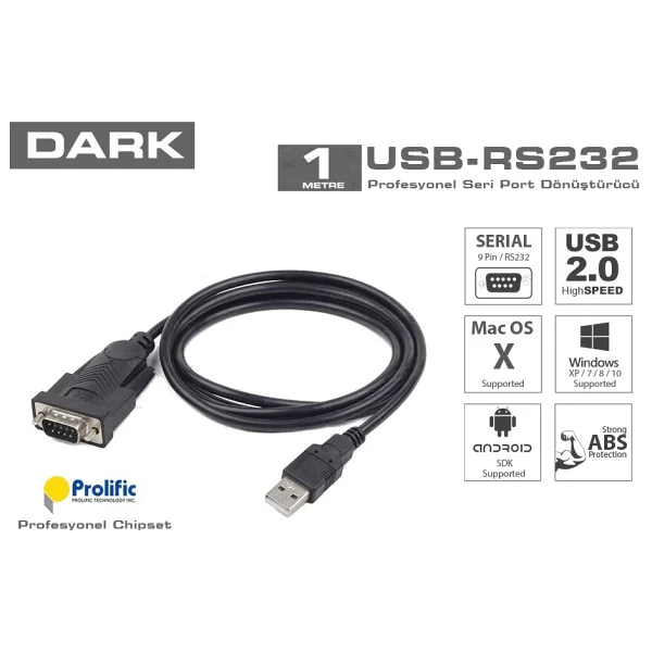 Dark Dk-Cb-Usb2rs232pro USB 2.0 To Rs232 Dönüştürücü - Görsel 10