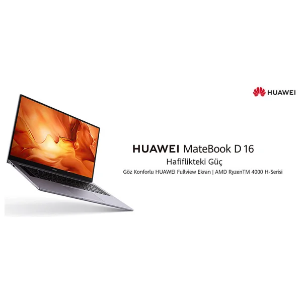 Huawei Matebook D16 Ryzen 5 4600h 16 GB 512 GB SSD Radeon Graphics 16.1" Full HD Notebook - Görsel 8