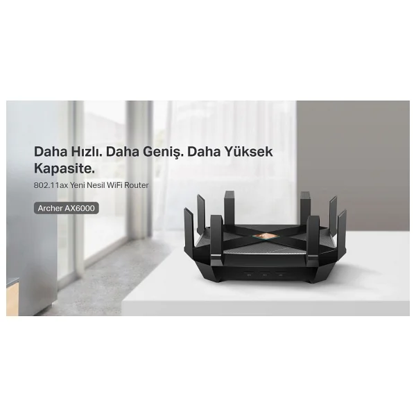 Tp-Link Archer Ax6000 8 Port 6000 Mbps Router - Görsel 9