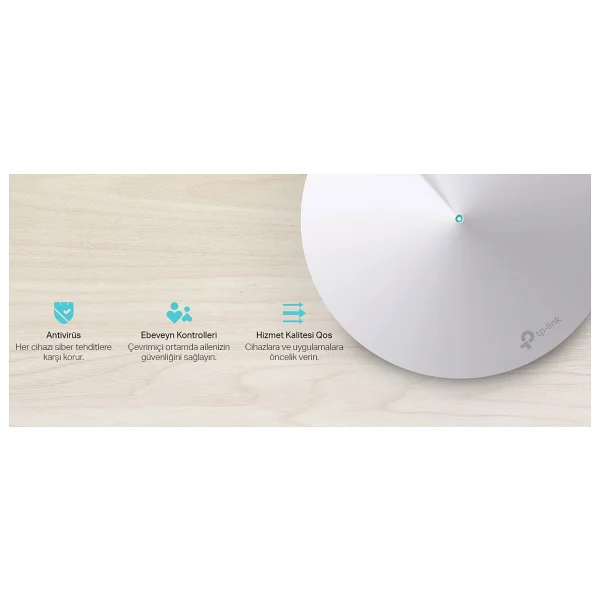 TP-Link Deco M5-3P 2 Port 1300 Mbps 3'lü Router - Görsel 9