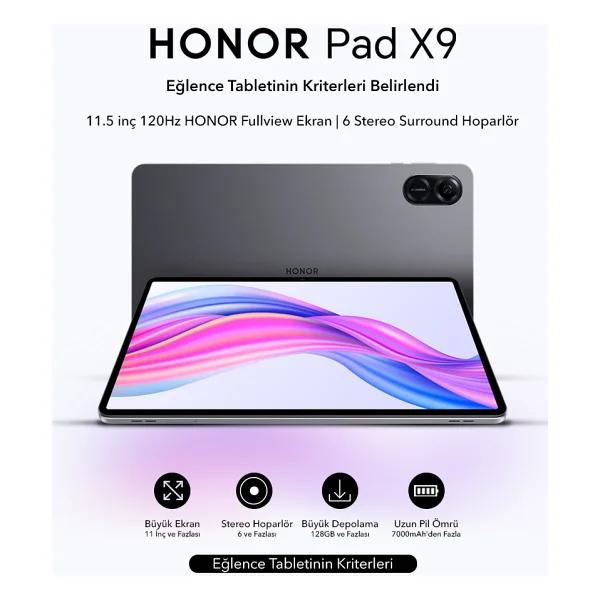 Honor Pad X9 128 GB 11.5" Tablet - Görsel 9