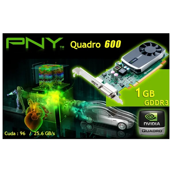 Pny Nvidia Quadro 600 1gb DDR3 128 Bit Pcı-E 2.0 Profesyonel Ekran Kartı - Görsel 3