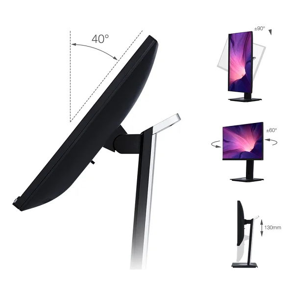 Viewsonic Vg2755-2k 27" 5 Ms 2k Pivot Ips 60 Hz Monitör - Görsel 8