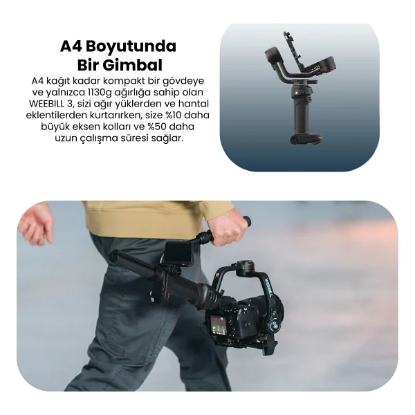 Zhiyun Weebill 3 Gimbal - Görsel 6