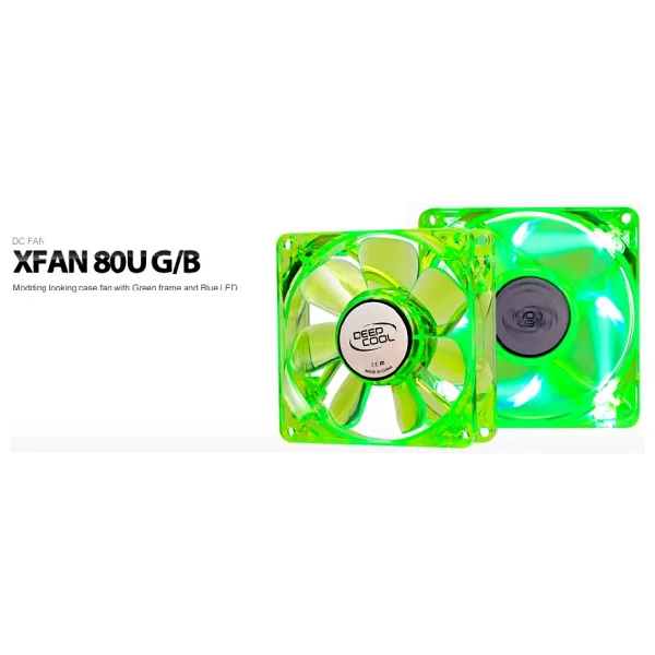 Deepcool Xfan 80ug/B 8 Cm Yeşil/Mavi LED Kasa Fanı - Görsel 7