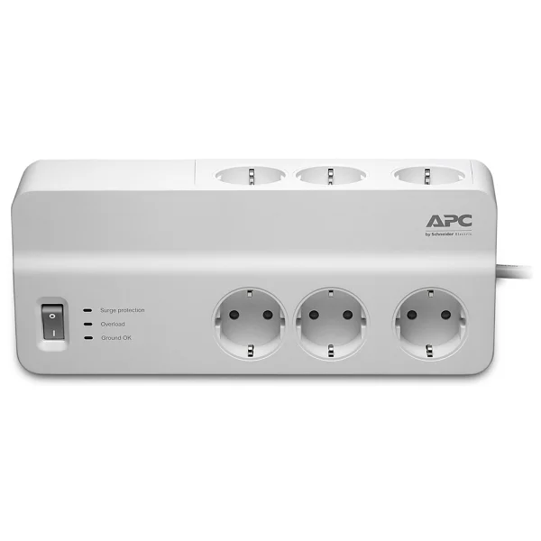 Schneider Electric Apc Pm6-Gr 1836 Joule Anahtarlı 2 M 6'lı Akım Korumalı Priz - Görsel 6