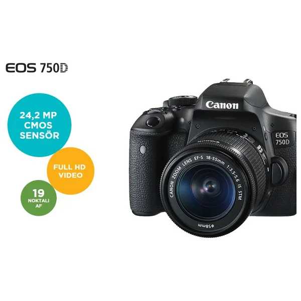 Canon Eos 750d Body Dslr Fotoğraf Makinesi - Görsel 3