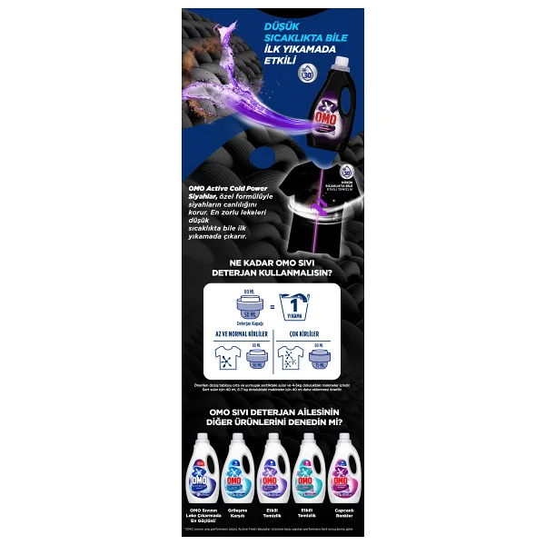 Omo Cold Power Sıvı Deterjan 1.5 Lt - Görsel 10