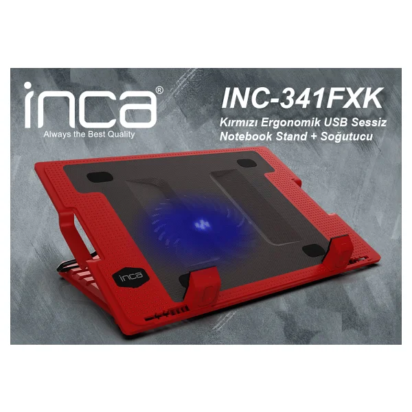 Inca Inc-341fxk 1 Fanlı USB 2.0 7"-17" Laptop Soğutucu - Görsel 8