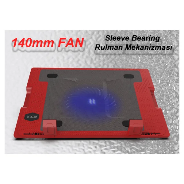 Inca Inc-341fxk 1 Fanlı USB 2.0 7"-17" Laptop Soğutucu - Görsel 9