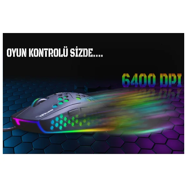 Inca Img-346 Empousa RGB Makrolu Kablolu Optik Oyuncu Mouse - Görsel 7