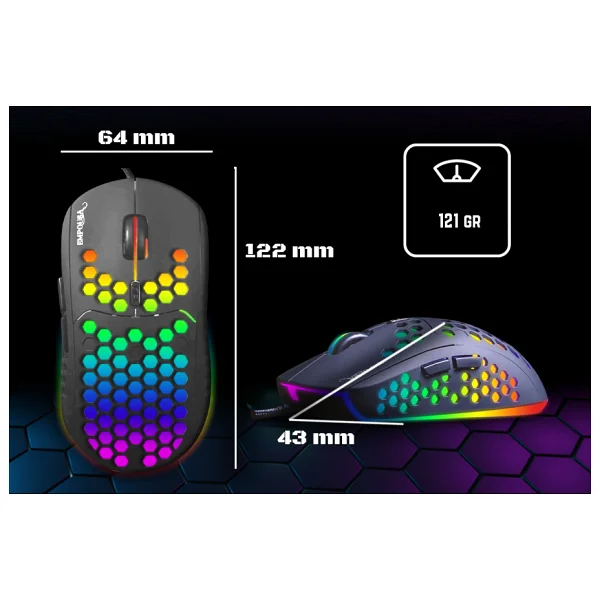 Inca Img-346 Empousa RGB Makrolu Kablolu Optik Oyuncu Mouse - Görsel 10