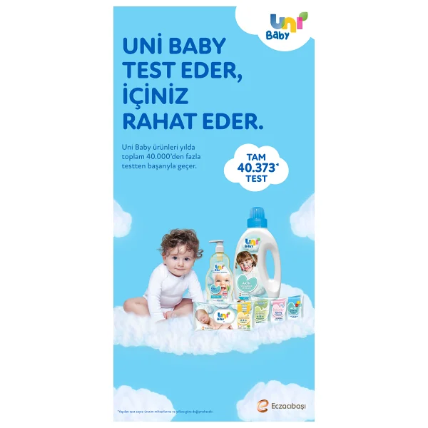 Uni Baby Aktif Sensitive 90 Yaprak 12'li Paket Islak Mendil - Görsel 8
