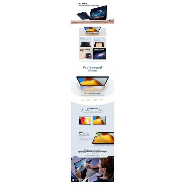 Poco Pad 256 GB 12.1" Tablet - Görsel 8