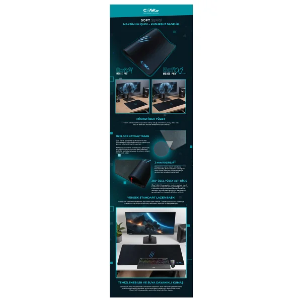 Claws Soft XL Mouse Pad - Görsel 8