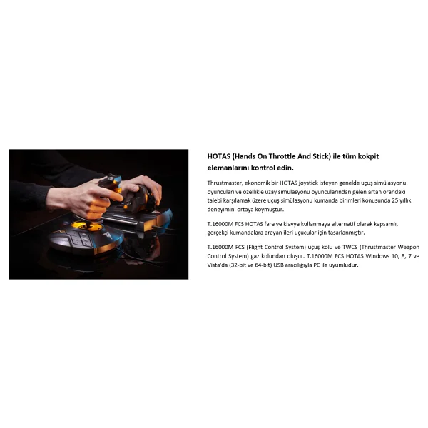 Thrustmaster T.16000m Fcs Hotas Joystick - Görsel 9