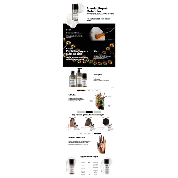 L'oreal Paris Absolut Repair Molecular 100 Ml Durulanmayan Saç Maskesi - Görsel 8