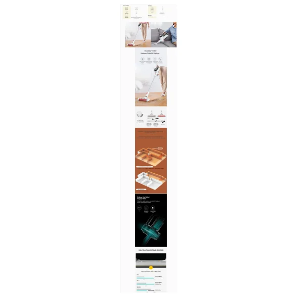 Deerma Vc40 Handheld Vacuum Şarjlı Dikey Süpürge - Görsel 6