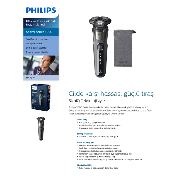 Philips 5000 Serisi S5587/10 Islak Kuru Tıraş Makinesi - Görsel 6