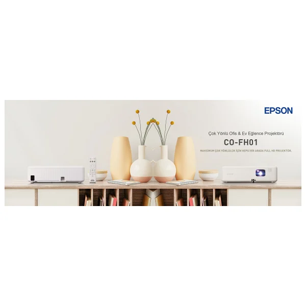 Epson Co-Fh01 3000 Lümen Full HD Projeksiyon Cihazı - Görsel 5